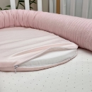 Protectie somn – Baby Nest Velvet roz
